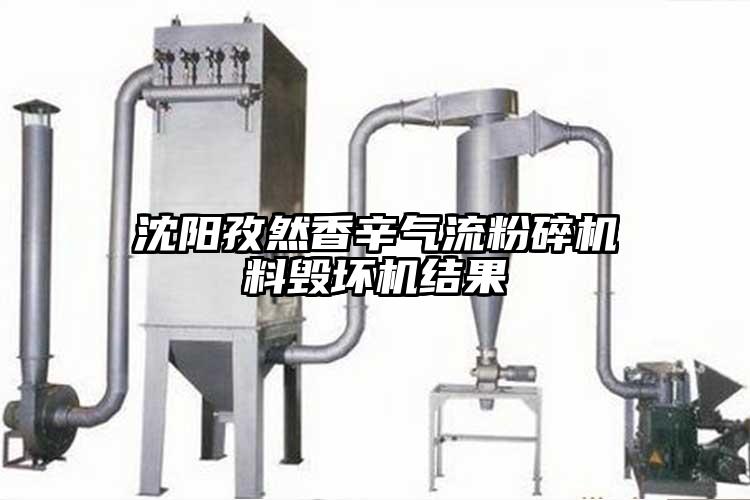 沈陽孜然香辛氣流粉碎機(jī)料毀壞機(jī)結(jié)果