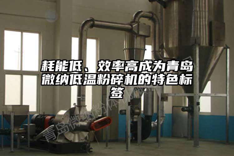 耗能低、效率高成為青島微納低溫粉碎機(jī)的特色標(biāo)簽